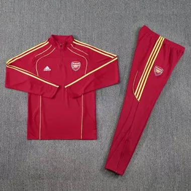 25-26 Arsenal UPB Training Kits Long Red Football Tracksuits Cheap Football Jersey Wholesale Yupoo