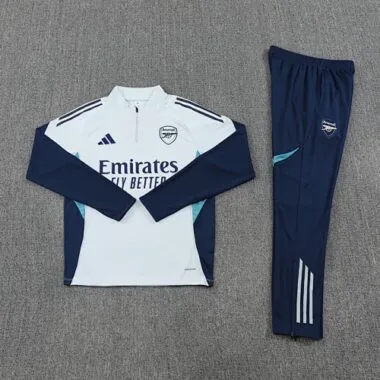 25-26 Arsenal Training Kits Long Gray Football Tracksuits Cheap Football Jersey Wholesale Yupoo