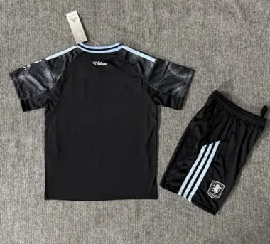 25-26 Kids Aston Villa Away Kit Cheap Football Jersey Wholesale Yupoo