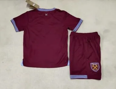 25-26 Kids West Ham United Home Kit Cheap Football Jersey Wholesale Yupoo