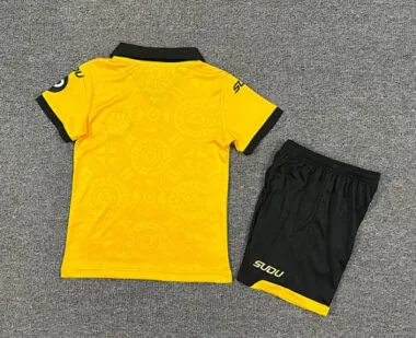 25-26 Kids Wolves Home Kit Cheap Football Jersey Wholesale Yupoo