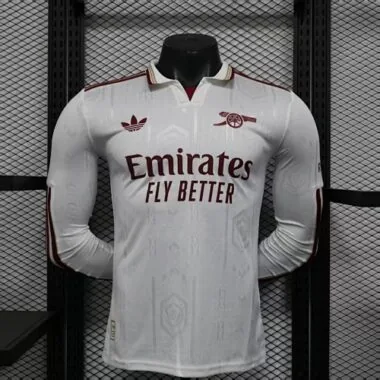 25-26 Player Arsenal Third Away Long Sleeve Kit S-2XL Cheap Football Jersey Wholesale Yupoo