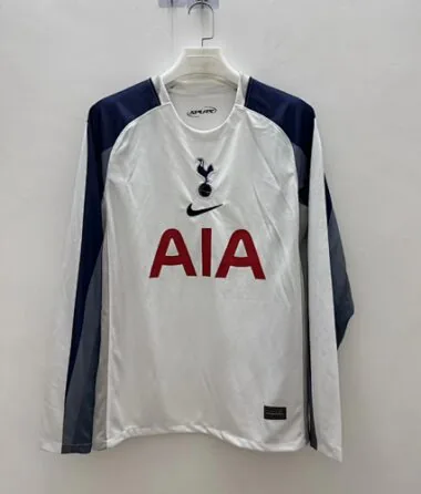 25-26 Tottenham Hotspur Home Kit Long Sleeves S-2XL Cheap Football Jersey Wholesale Yupoo
