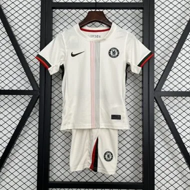 25-26 Kids Chelsea Away Kit Cheap Football Jersey Wholesale Yupoo