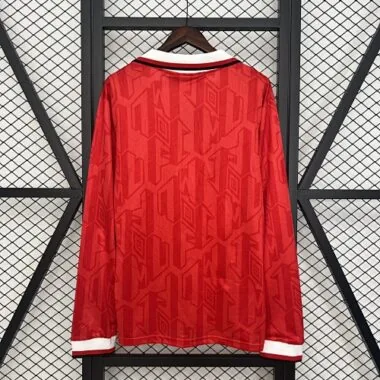 Retro 92-94 Long Sleeve Manchester United Home S-XXL Cheap Football Jersey Wholesale Yupoo