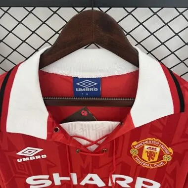 Retro 92-94 Long Sleeve Manchester United Home S-XXL Cheap Football Jersey Wholesale Yupoo