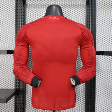 25-26 Player Manchester United Home Long Sleeve Kit S-3XL Cheap Football Jersey Wholesale Yupoo