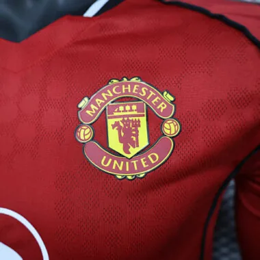 25-26 Player Manchester United Home Long Sleeve Kit S-3XL Cheap Football Jersey Wholesale Yupoo
