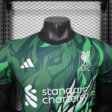 25-26 Players Liverpool Green Special Edition Kit Cheap Football Jersey Wholesale Yupoo