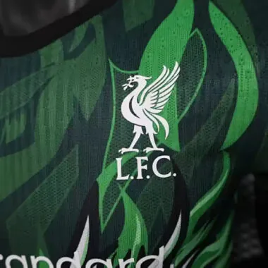 25-26 Players Liverpool Green Special Edition Kit Cheap Football Jersey Wholesale Yupoo