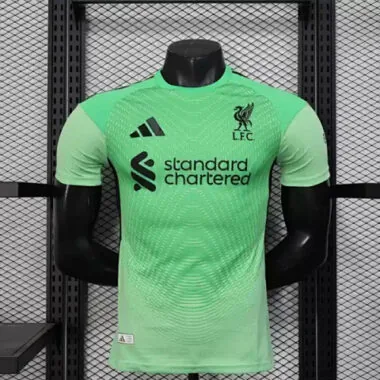 25-26 Players Liverpool Green Goalkeeper Kit Cheap Football Jersey Wholesale Yupoo