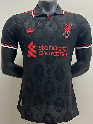 25-26 Players Liverpool Black Special Edition Kit S-3XL Cheap Football Jersey Wholesale Yupoo