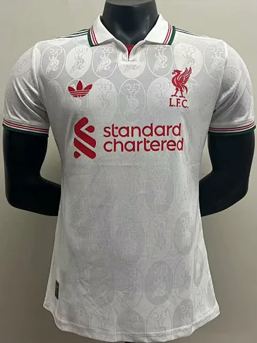 25-26 Players Liverpool White Special Edition Kit S-3XL Cheap Football Jersey Wholesale Yupoo