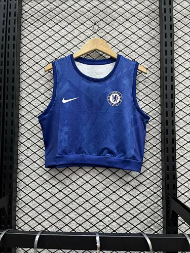 25-26 Chelsea Home Women#039;s Vest Cheap Football Jersey Wholesale Yupoo