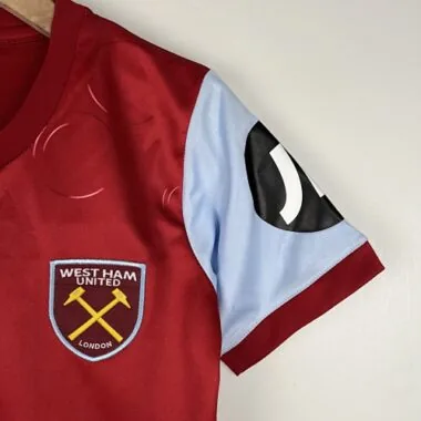 23-24 Kids West Ham United Home Size 16-28 Soccer Jersey