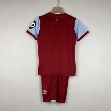 23-24 Kids West Ham United Home Size 16-28 Soccer Jersey