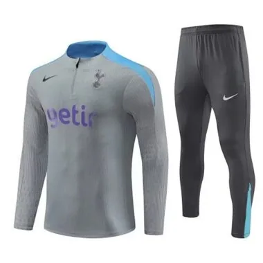 23-24 Tottenham Long Sleeve Grey Training Suits