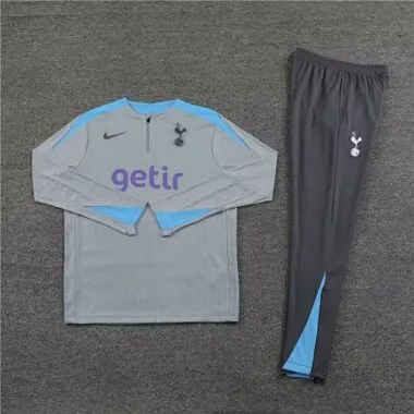23-24 Tottenham Long Sleeve Grey Training Suits