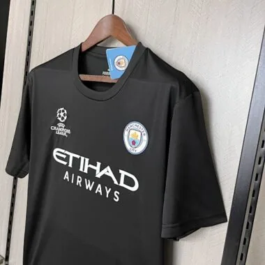 23-24 Manchester City Champion League Black Shirt