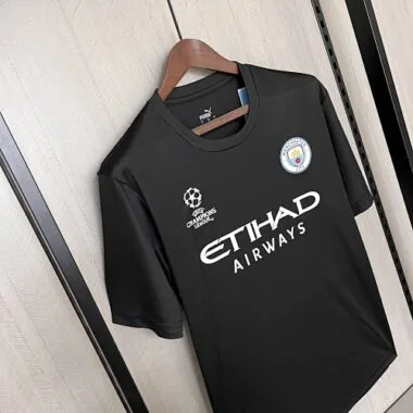 23-24 Manchester City Champion League Black Shirt