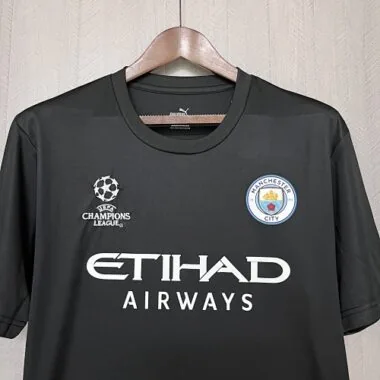 23-24 Manchester City Champion League Black Shirt