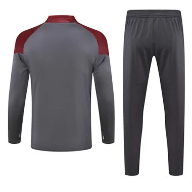 23-24 Manchester City Long Sleeve Kits Gray Training Suits