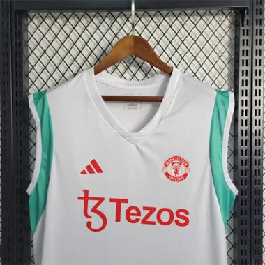 23-24 Manchester United White Training Vest Size S-XXL
