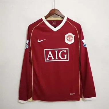 06-07 Manchester United home long sleeve