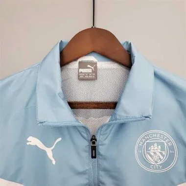 21-22 Manchester City bluewhite windbreaker