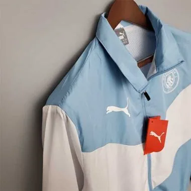 21-22 Manchester City bluewhite windbreaker