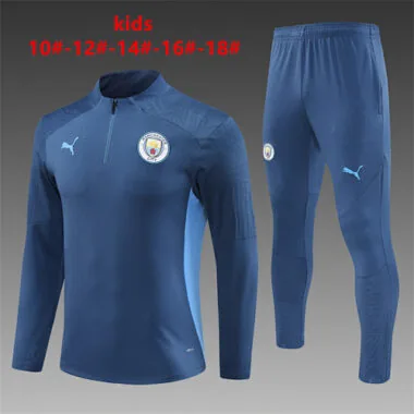 24-25 Manchester City Kids Long Sleeve Training Suit Yupoo