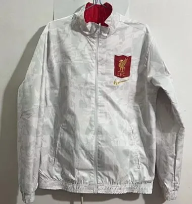 23-24 Liverpool Reversible Windbreaker White&Red Double-Sides Jacket Best Jerseys Yupoo