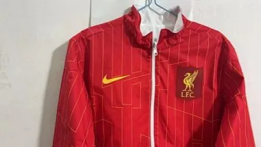 23-24 Liverpool Reversible Windbreaker White&Red Double-Sides Jacket Best Jerseys Yupoo
