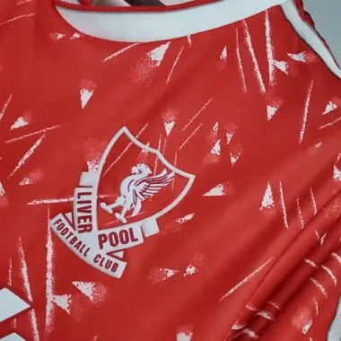 89-91 Retro Liverpool Soccer Jersey Home