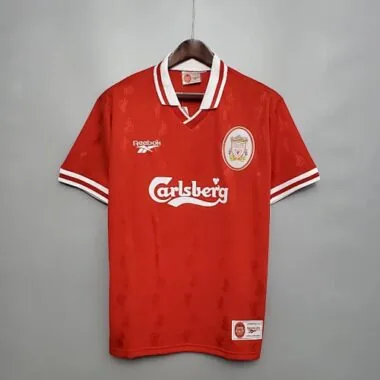 96-97 Retro Liverpool Soccer Jersey Home