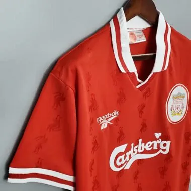96-97 Retro Liverpool Soccer Jersey Home