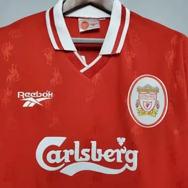 96-97 Retro Liverpool Soccer Jersey Home