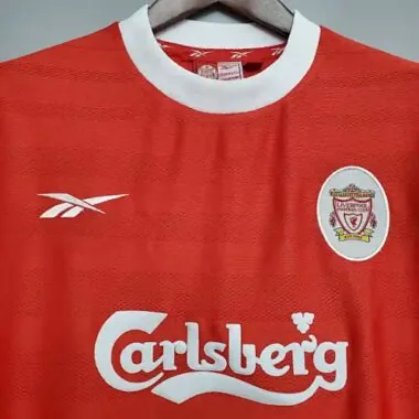 1998 Liverpool Soccer Jersey Home