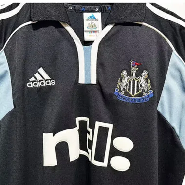 00-01 Newcastle away black retro jersey Best Soccer Jersey