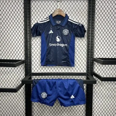 24-25 Manchester United Away Kid Kits Youth Apparels