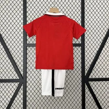 99-00 Manchester United Home Retro Kid Kits Youth Apparels