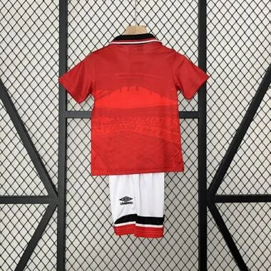 94-96 Manchester United Home Retro Kid Kits Youth Apparels