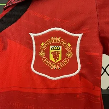 94-96 Manchester United Home Retro Kid Kits Youth Apparels