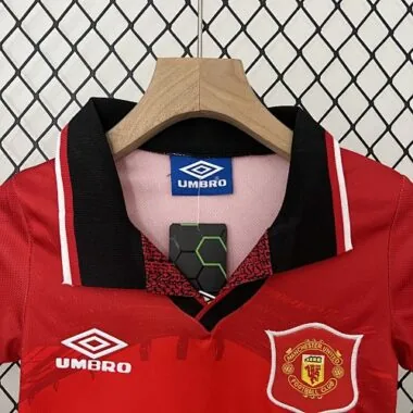 94-96 Manchester United Home Retro Kid Kits Youth Apparels