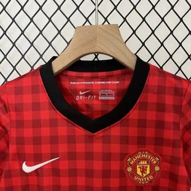 12-13 Manchester United Home Retro Kid Kits Youth Apparels