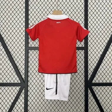 10-11 Manchester United Home Retro Kid Kits Youth Apparels