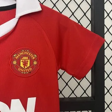 10-11 Manchester United Home Retro Kid Kits Youth Apparels