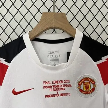 10-11 Manchester United Away Champions League Retro Kid Kits Youth Apparels