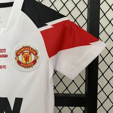 10-11 Manchester United Away Champions League Retro Kid Kits Youth Apparels