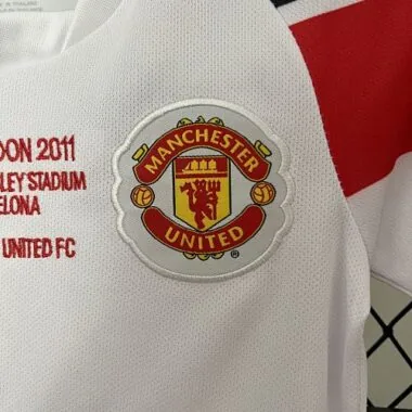10-11 Manchester United Away Champions League Retro Kid Kits Youth Apparels